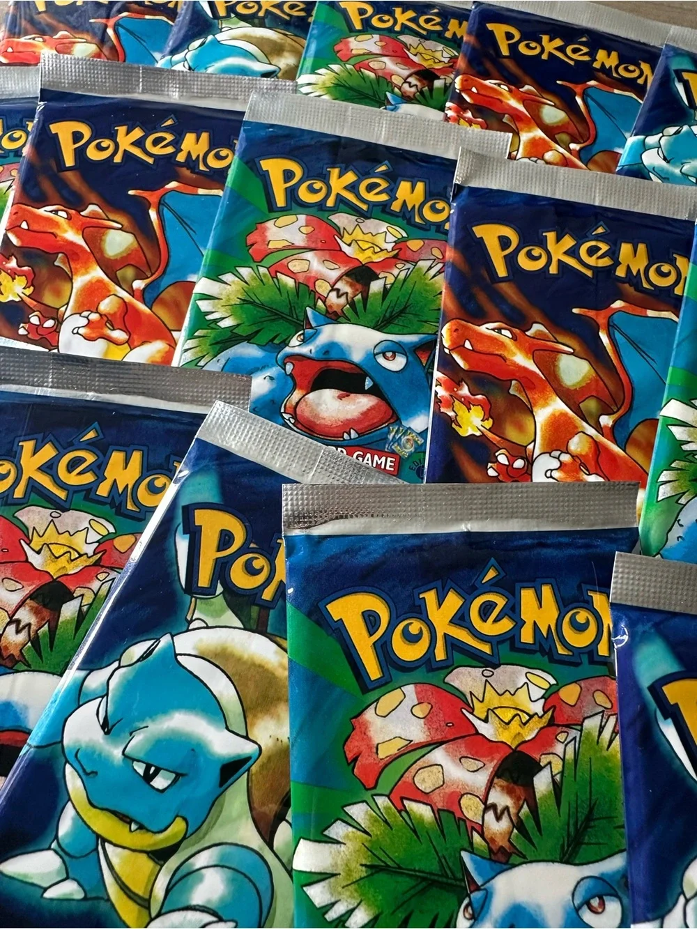 Lot of (3)  Pokemon Sealed Unopened Packs of 1999 1st Edition Novelty Cards